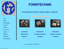 Tablet Screenshot of formtechnik-werkzeugbau.de